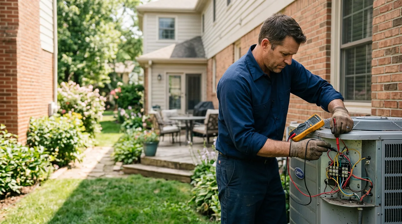 HVAC technician working near Canyon Lake, TX
